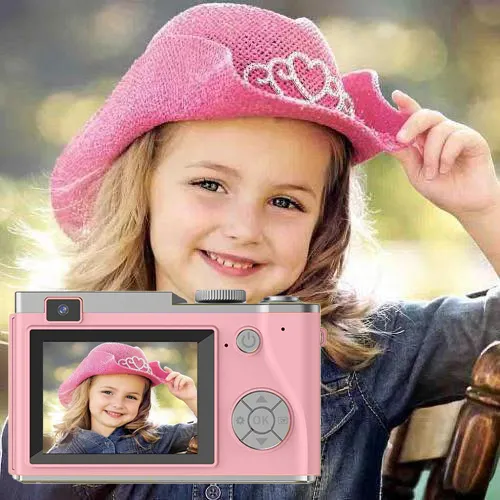 CCD Digital Camera, Retro CCD Camera Toy,Multi- functional Simulated Game Toy, HD Front and Rear Dual Camera for Boys and Girls