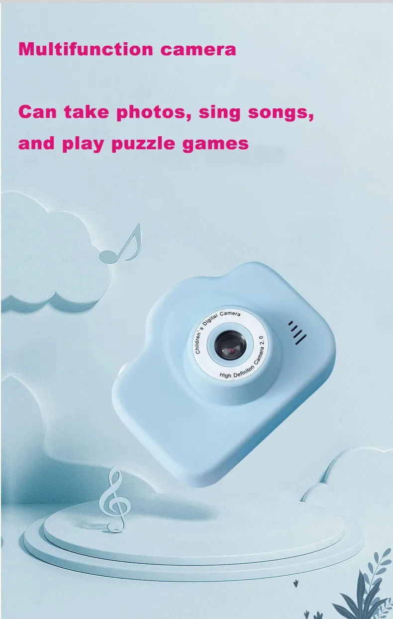 New Mini Children Camera Toy Portable Minitype Kids Outdoor Camera Parent-Child Interaction Records Good Moment Toys Camera Gift