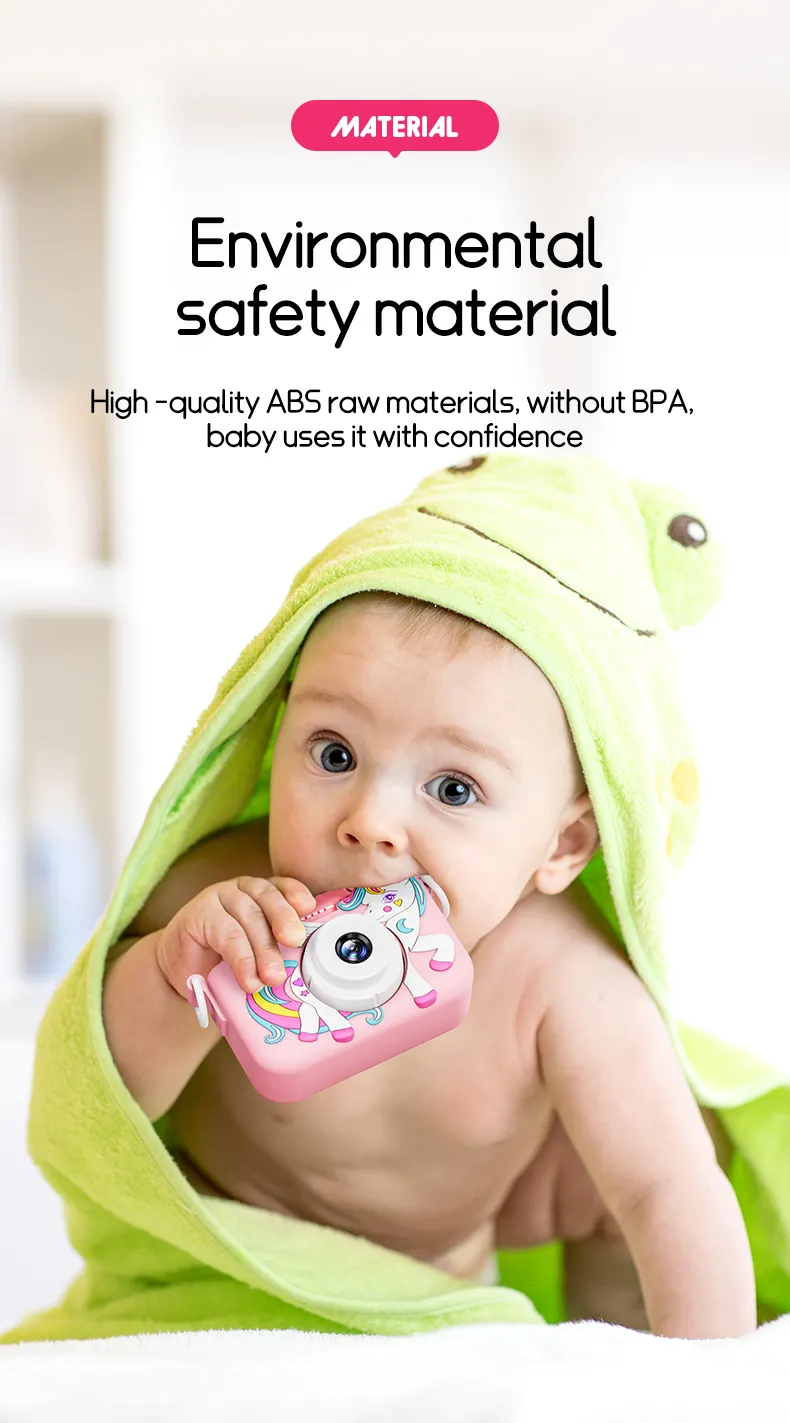 Digital Kids Cameras Toys Mini Children Camera 1080P HD 8x Zoom Dual Camera Boys Girls Birthday Gifts Outdoor Photography Toy