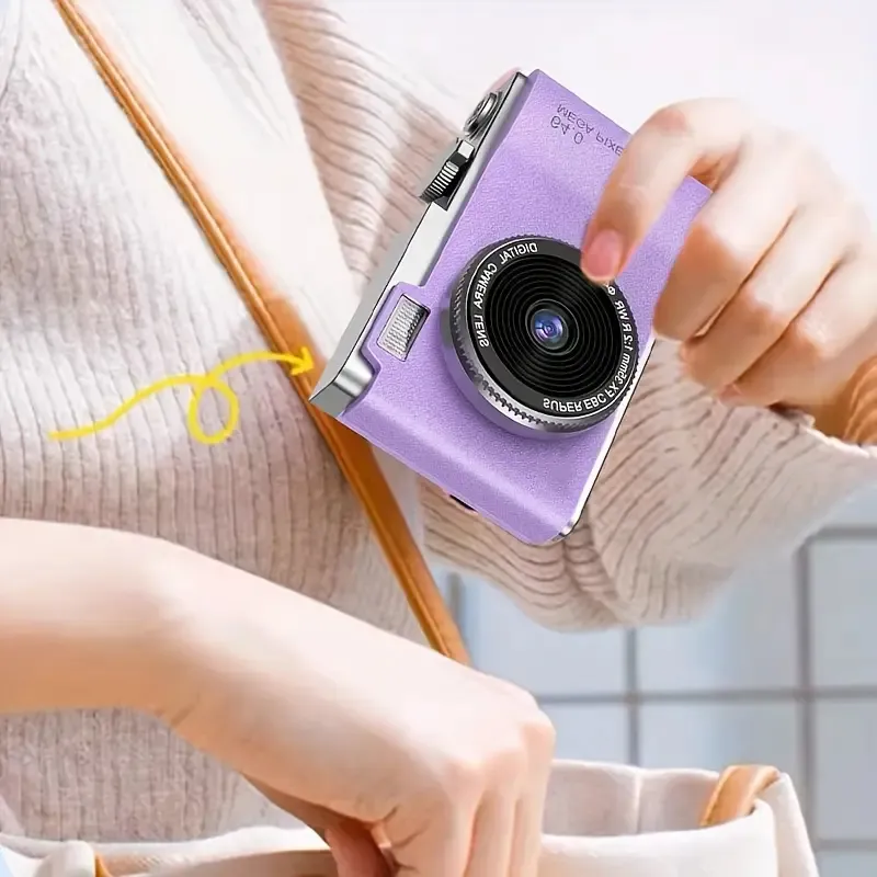 CCD Digital Camera, Retro CCD Camera Toy,Multi- functional Simulated Game Toy, HD Front and Rear Dual Camera for Boys and Girls