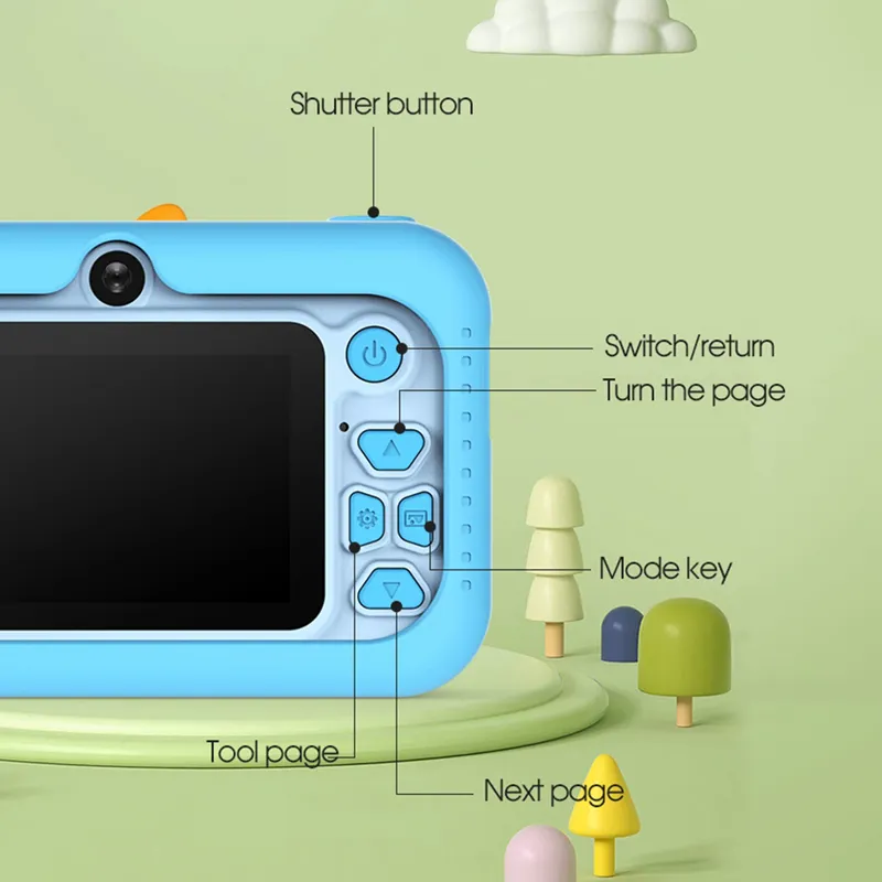 New Children's Camera Student Digital HD Dual Camera Mini Camera, Student Party Campus Photo And Video Boys And Girls Toy Gift