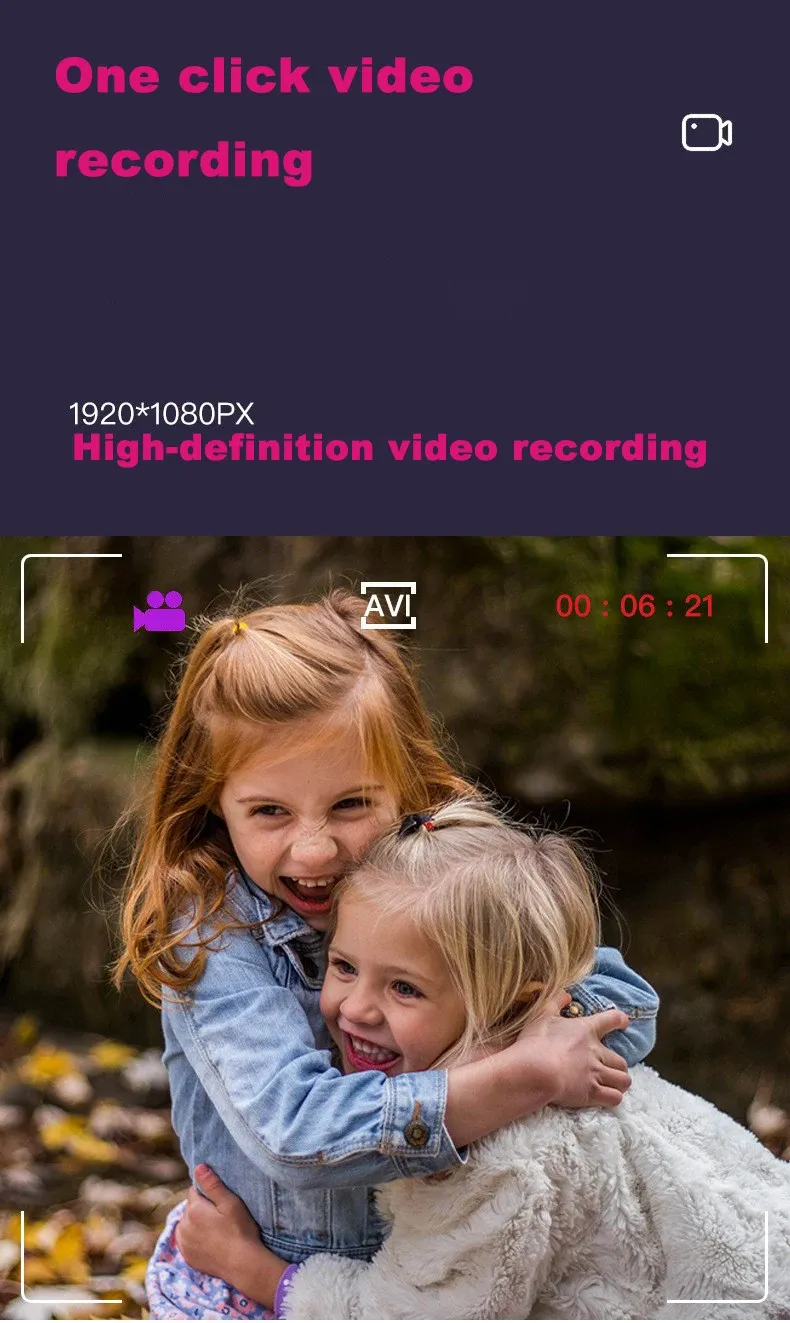 New Mini Children Camera Toy Portable Minitype Kids Outdoor Camera Parent-Child Interaction Records Good Moment Toys Camera Gift