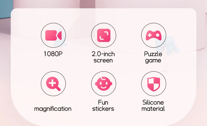 Digital Kids Cameras Toys Mini Children Camera 1080P HD 8x Zoom Dual Camera Boys Girls Birthday Gifts Outdoor Photography Toy