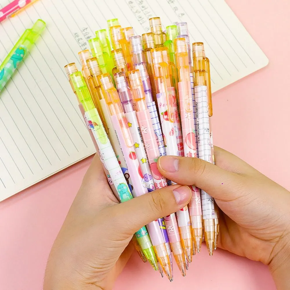 0.5MM 2B Automatic Pencil Come with Eraser Cute Cartoon Mechanical Pencil Press Type Movable Pencil Drawing Writing Stationery