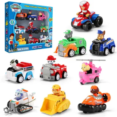 Pat patrol vehicle and figurines box