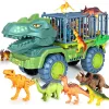 Dinosaur Transport Engineering Truck, Tyrannosaurus Rex Toy Vehicle, Dinosaur Play Set, Dinosaur Eggs, Children's Toy Vehicle