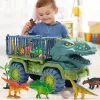 Dinosaur Transport Engineering Truck, Tyrannosaurus Rex Toy Vehicle, Dinosaur Play Set, Dinosaur Eggs, Children's Toy Vehicle
