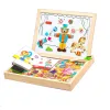 Double -sided montessori puzzle table
