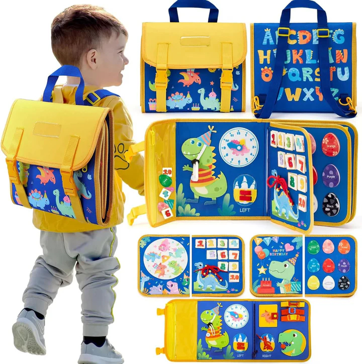 Busy Board Montessori Backpack