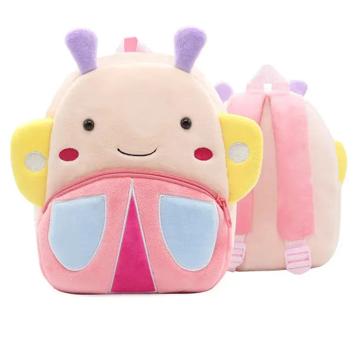 Plush maternal backpack-butterfly