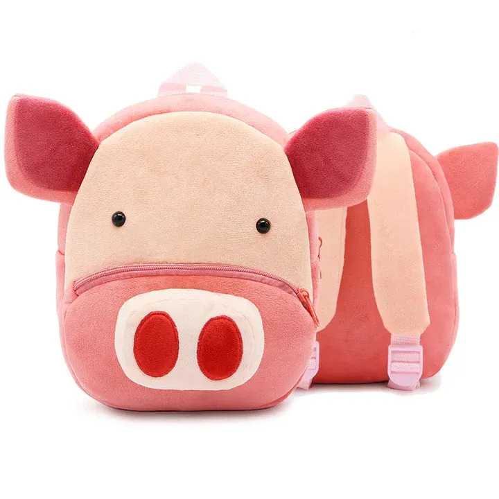 Plush maternal backpack-Pig
