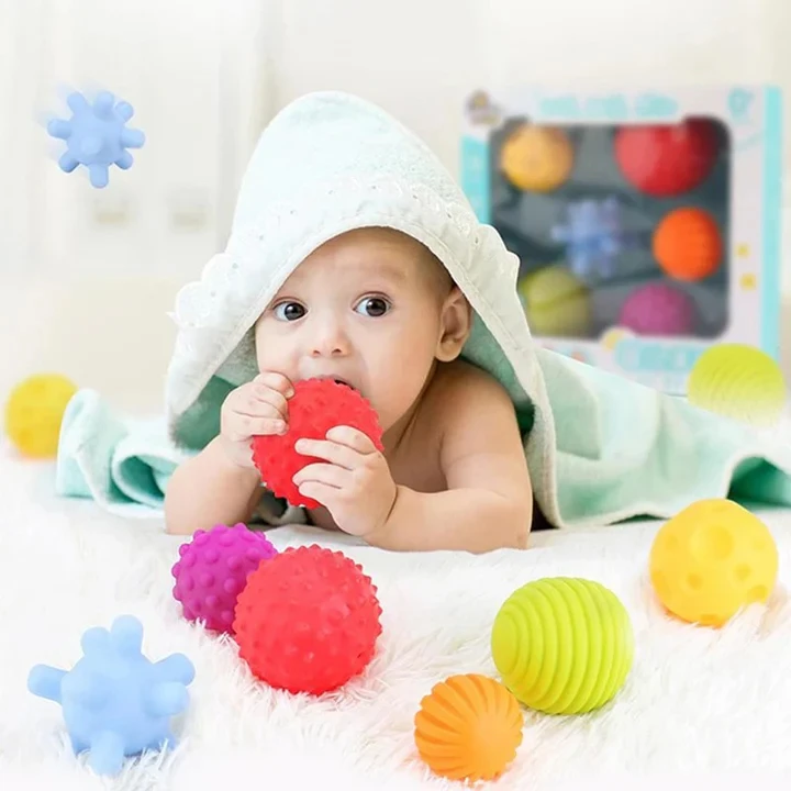 Set of 6 sensory bullets for baby