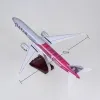 47CM 1:157 Scale  2022 Qatar Airways B777 Airliner With Light Toy Airplane Diecast Resin AircrModelaft Collection Display Toys