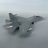 1/72 Scale J16D J-16D Fighter Aircraft Model Souvenir Planes Ornaments Toy Display