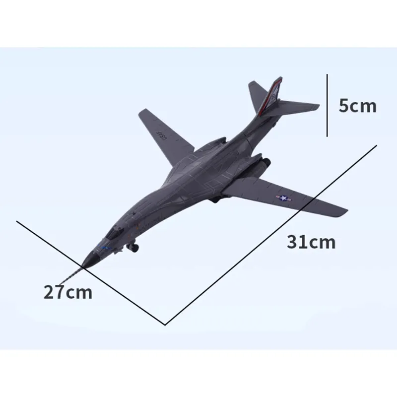Diecast 1/144 Scale US B1b Aircraft Model B-1B Lancer Strategic Bomber Model Finished Display Toy Gift Collection
