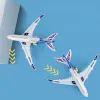 Electronic Airplane Toy with Automatic Rotation Go, Flashing Lights & Music Sounds - Aircraft Gift for Boys & Girls Age 3-12