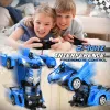 1:18 RC Car 2 In 1 Remote Control Transformation Car Robots 360 ° Rotation Drift with Led Light Electric Racing Toy for Boy Girl
