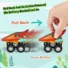 Dinosaur Toys Pull Back Cars Mini Monster Truck Car Toy Set for Kids Toddlers Boys Girls Gifts