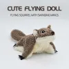 Remote Control Squirrel Bat Toy Cute Remote Control Plush Simulation Animal Funny Toy Children's Toys Birthday Gifts