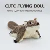 Remote Control Squirrel Bat Toy Cute Remote Control Plush Simulation Animal Funny Toy Children's Toys Birthday Gifts