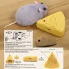 Wireless Electronic Remote Control Rat Plush RC Mouse Toy Hot Flocking Emulation Toys Rat for Cat Dog,Joke Scary Trick Toys