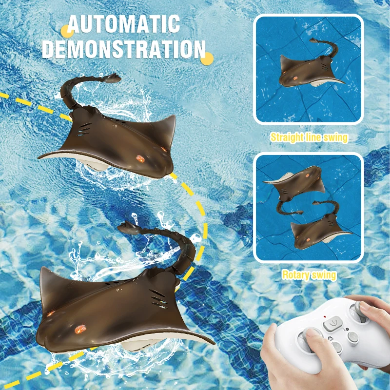 Remote Control Shark Toy Robots RC Animals Manta 2.4G Electric Sharks Children Kids Toys for Boys Swimming Pool Water Boat Ship