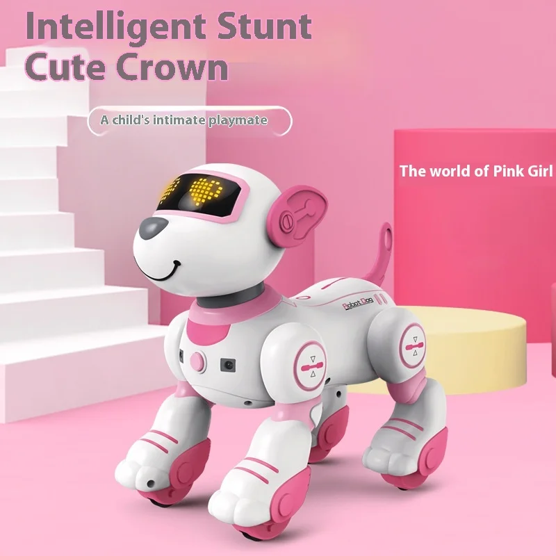 Smart Electronic Animal Pets RC Robot Dog Voice Remote Control Toys Funny Singing Dancing Robot Puppy Children's Birthday Gift