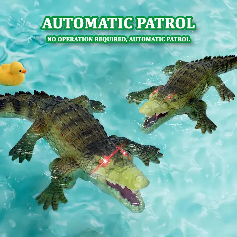 Rc Animals Crocodile Model Simulation Waterproof Outdoor Lake Electric Remote Control Alligator Model Pool Lake Water Kids Toys
