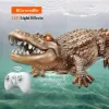 Rc Animals Crocodile Model Simulation Waterproof Outdoor Lake Electric Remote Control Alligator Model Pool Lake Water Kids Toys