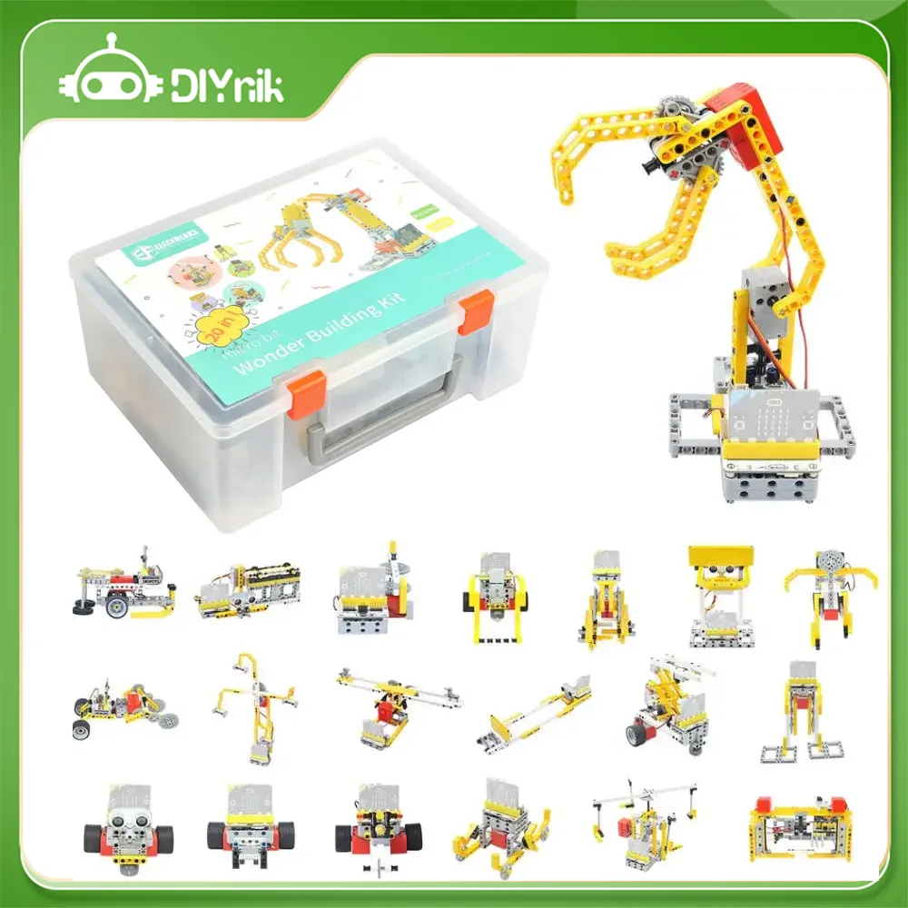 ELECFREAKS micro:bit 32 in1 Wonder Building Kit Programmable Board K12 Educational Learning Puzzle Building Blocks Kit Toys Gift