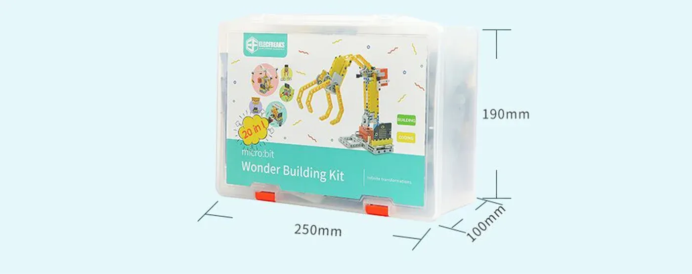 ELECFREAKS micro:bit 32 in1 Wonder Building Kit Programmable Board K12 Educational Learning Puzzle Building Blocks Kit Toys Gift