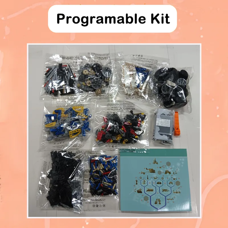 Programmable Kits, 630pcs And More Than18 Models, With Paper Manual And Video Tutorial, Educational Toy Programming Assembly Kit