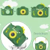 Kids Dinosaur Camera Portable Selfie Camera 1080P HD Digital Camera With 32GB Card Gift For Children Aged 3-12