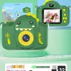 Kids Dinosaur Camera Portable Selfie Camera 1080P HD Digital Camera With 32GB Card Gift For Children Aged 3-12