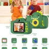 Kids Dinosaur Camera Portable Selfie Camera 1080P HD Digital Camera With 32GB Card Gift For Children Aged 3-12