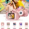2.0" Kid's Camera 20MP 1080P HD Toddle Selfie Camera Cute Cartoon Digital Cmaera Toy With 32GB Card Gift For Girls & Boys