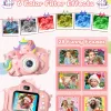 2.0" Kid's Camera 20MP 1080P HD Toddle Selfie Camera Cute Cartoon Digital Cmaera Toy With 32GB Card Gift For Girls & Boys