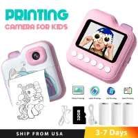 Kids Digital Camera For Photograph Mini Thermal Printer Photo Instant Print Children Video Camera Toys Festival Birthday Gifts