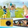 CCD Digital Camera, Retro CCD Camera Toy,Multi- functional Simulated Game Toy, HD Front and Rear Dual Camera for Boys and Girls