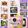 Kids Camera Instant Print, Toddler Cameras Christmas Birthday Gifts for Girls Age 3-12, Digital Video Instant Print Camera