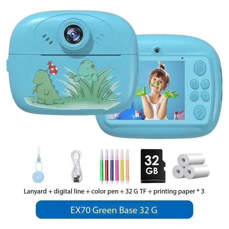 Thermal Paper Printing Camera Photo Camera for Children Photographic Cameras Photocamera Portable Thermal Printer Toys for Kids