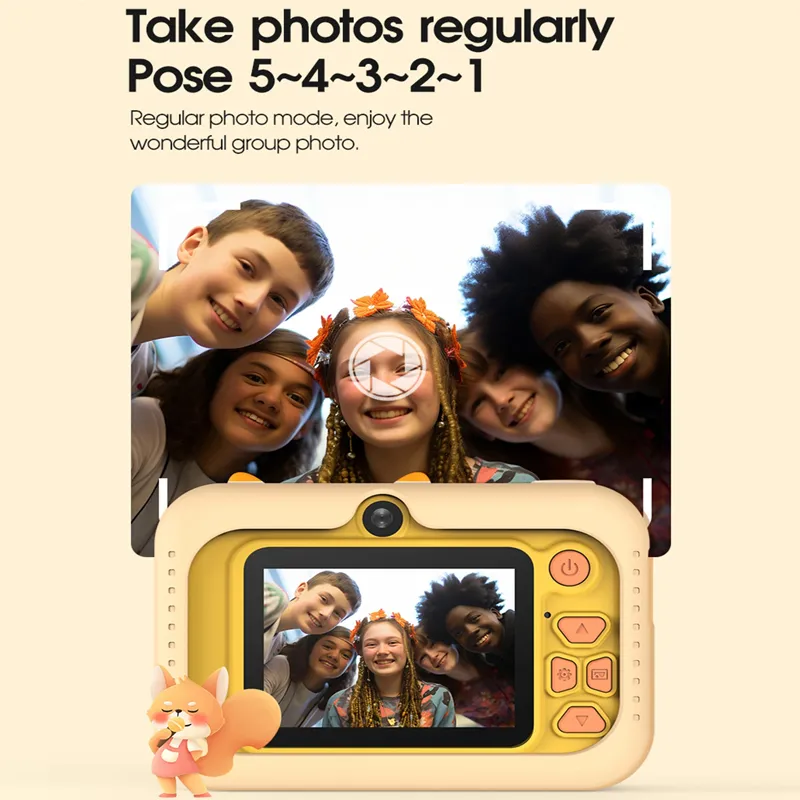 New Children's Camera Student Digital HD Dual Camera Mini Camera, Student Party Campus Photo And Video Boys And Girls Toy Gift