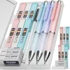 3PCS pastel Mechanical pencil set, 0.9 mechanical pencil, 6 tubes HB lead 0.9mm, 3PCS eraser and 9PCS eraser filler