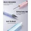 3PCS pastel Mechanical pencil set, 0.9 mechanical pencil, 6 tubes HB lead 0.9mm, 3PCS eraser and 9PCS eraser filler