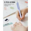 3PCS pastel Mechanical pencil set, 0.9 mechanical pencil, 6 tubes HB lead 0.9mm, 3PCS eraser and 9PCS eraser filler