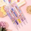 0.5MM 2B Automatic Pencil Come with Eraser Cute Cartoon Mechanical Pencil Press Type Movable Pencil Drawing Writing Stationery