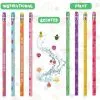 200 Pcs Smelly Pencils for Kids Inspirational H Pencils with Erasers Cylinder Colorful Fun Wood Pencils Motivational Graphite