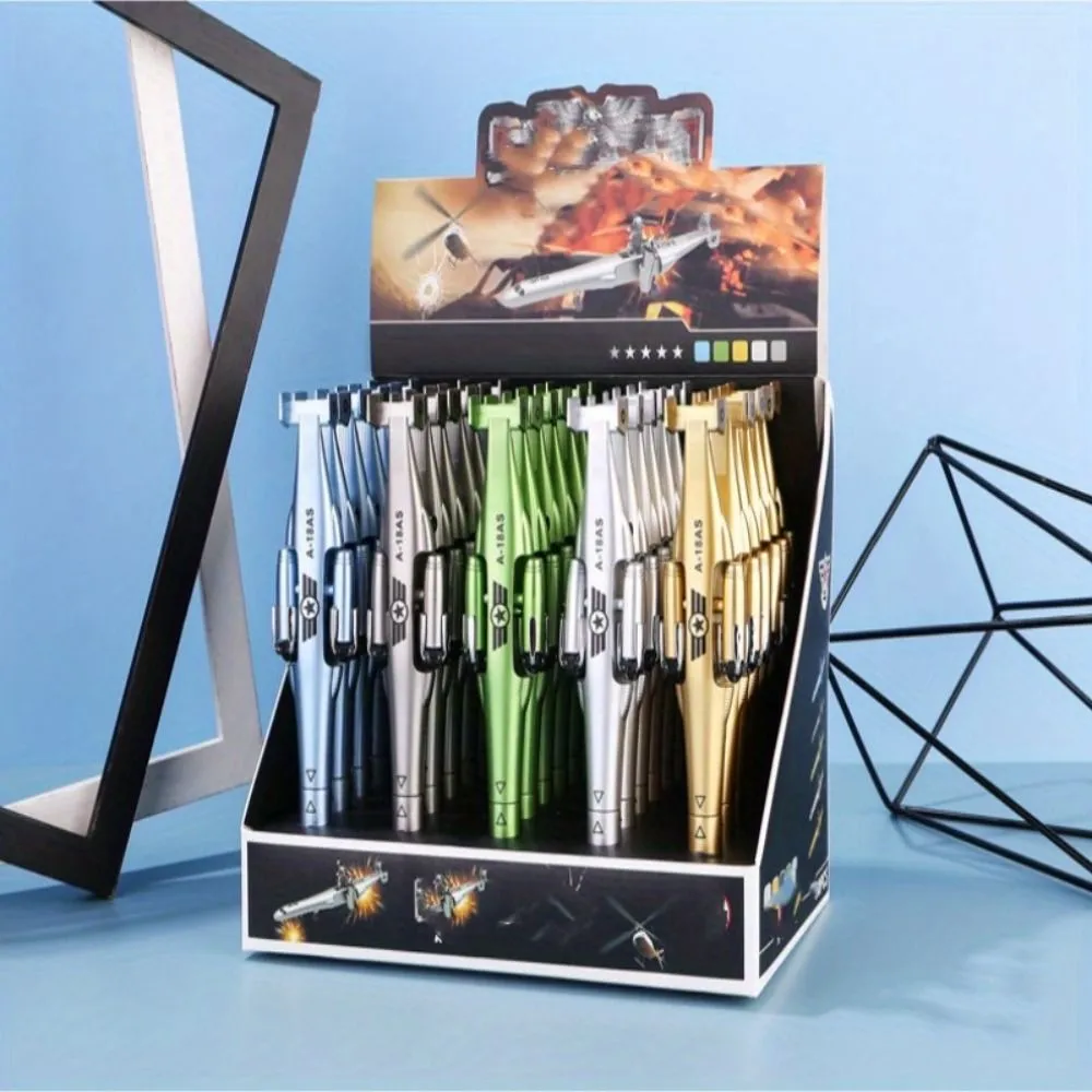 Creative Airplane Shape Gel Pen Fighter Special Fight Pencil Student Water Pen Stationery  Writing Supplies
