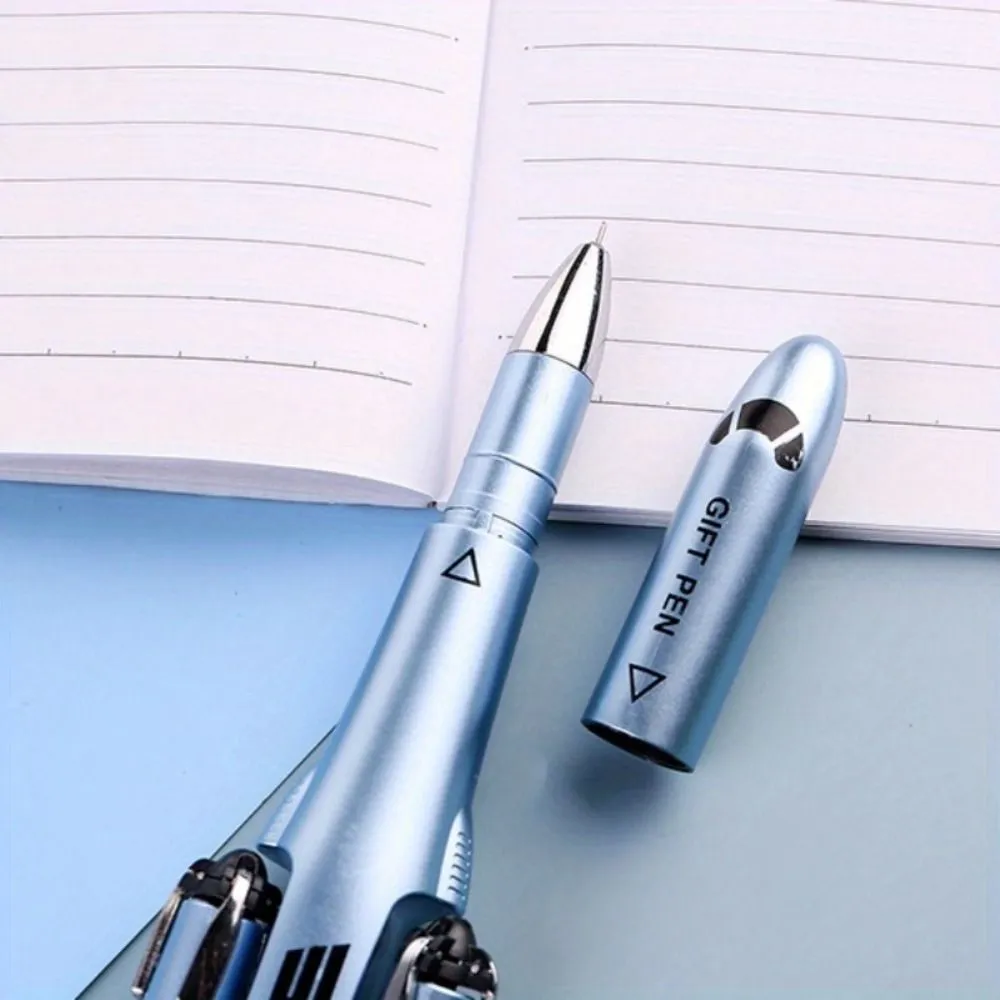 Creative Airplane Shape Gel Pen Fighter Special Fight Pencil Student Water Pen Stationery  Writing Supplies