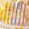 2Pcs New 0.5mm Press Gel Pen Writing Stationery Quick-drying Ballpoint Pen Black Pen Decompression Pen Office School